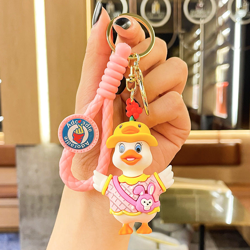 Wholesale Crooked Duck Pvc Keychain